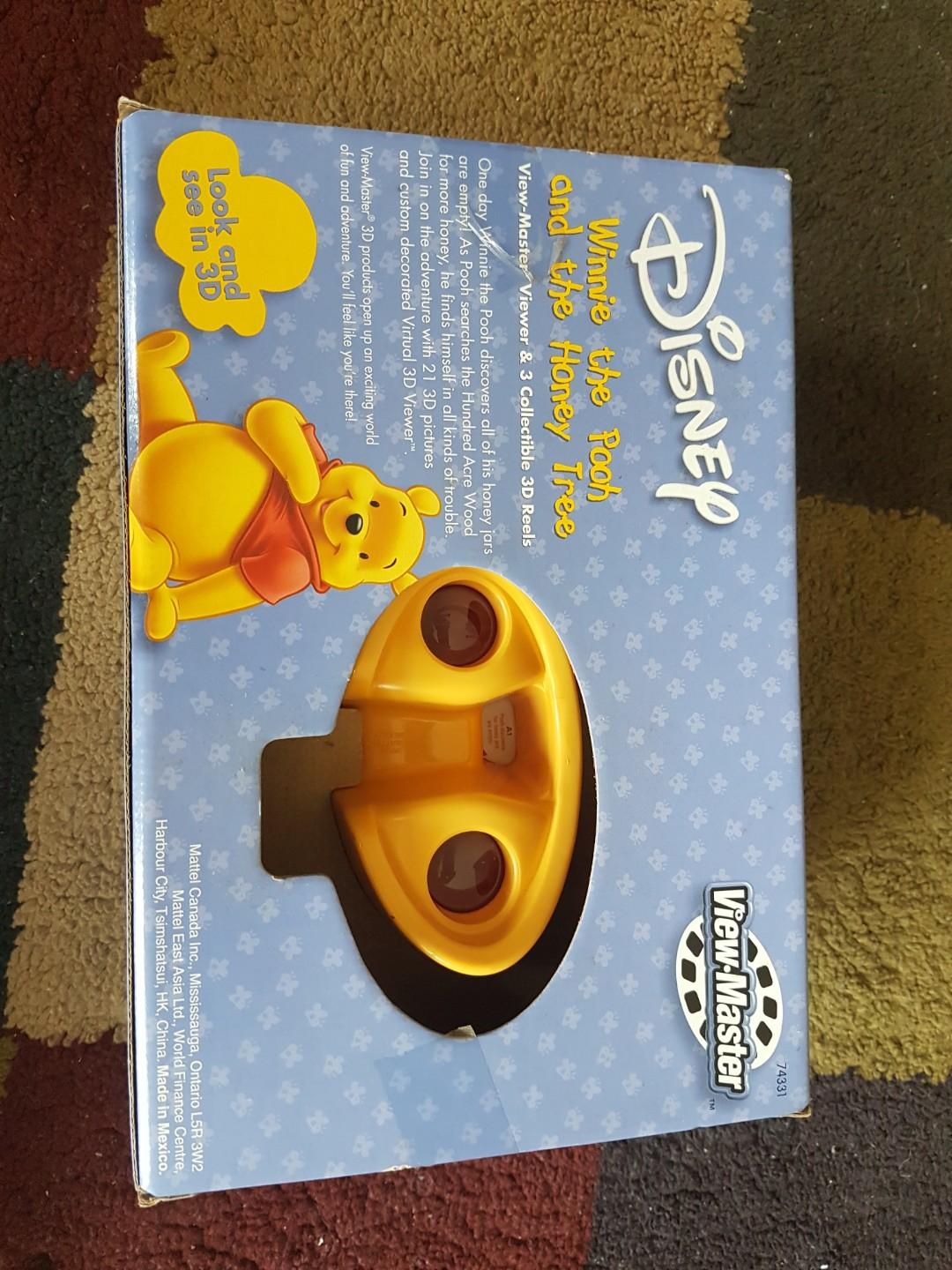 Fisher price View master viewer and 3D collectible Winnie the Pooh reels