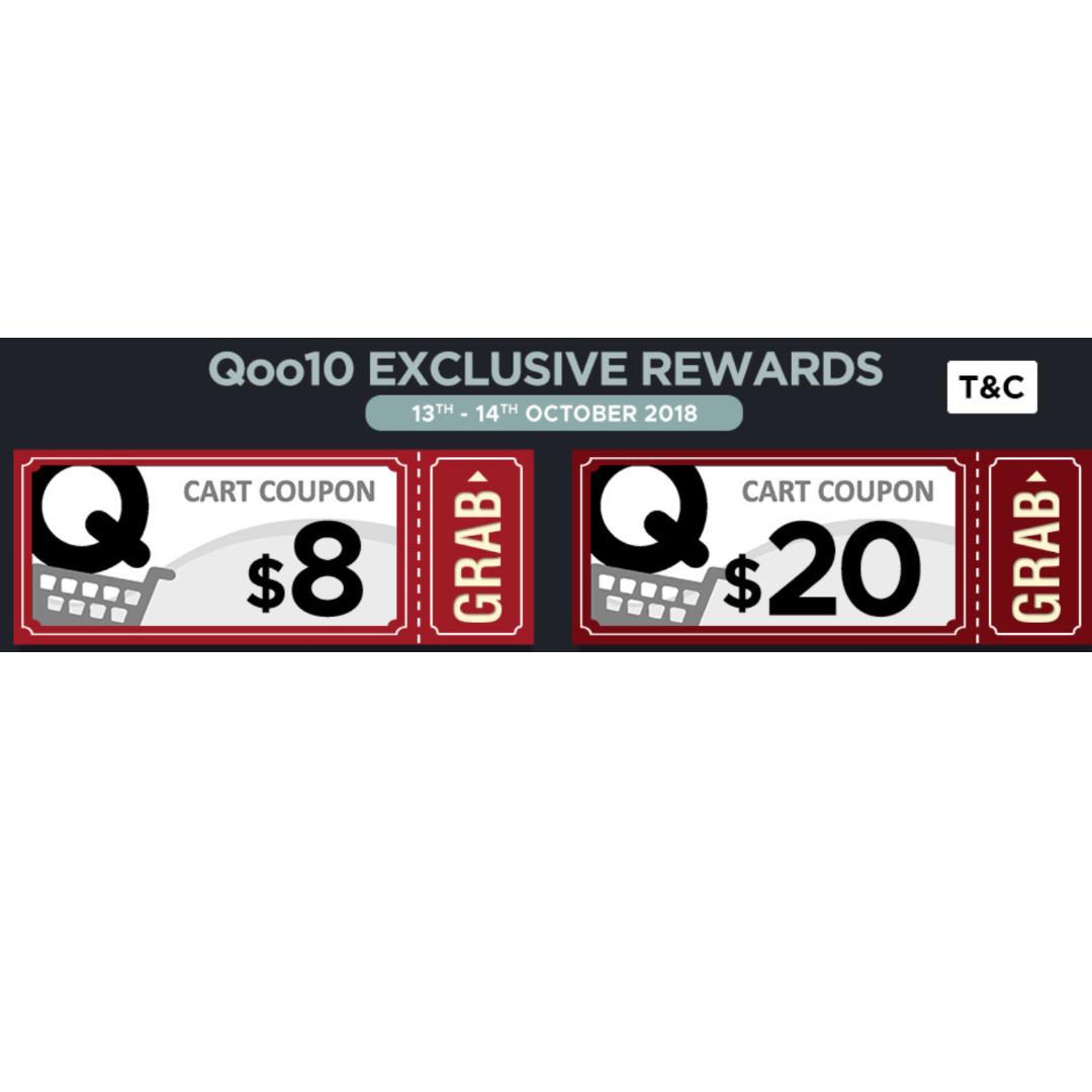 FREE QooSG $8 $20 OFF COUPON For 13th 14th Promo, Tickets ...
