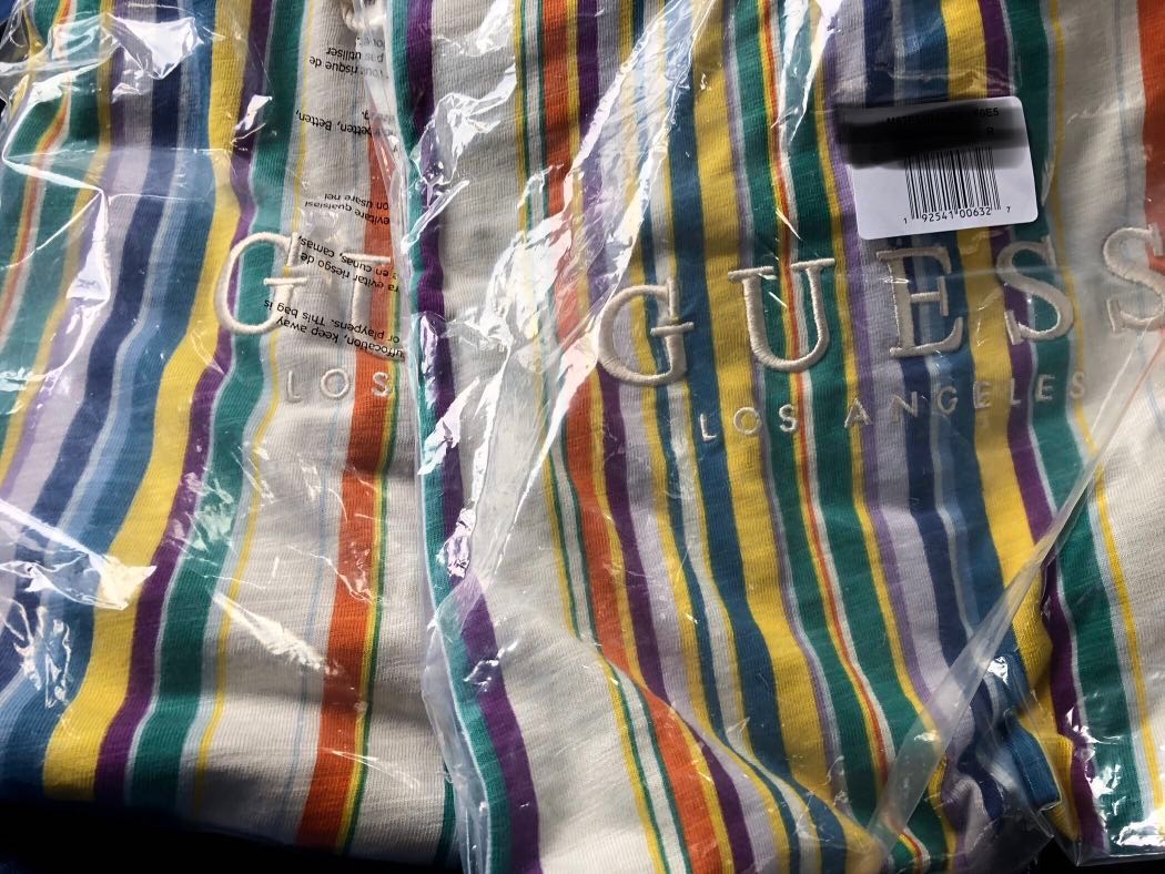 guess riviera striped tee