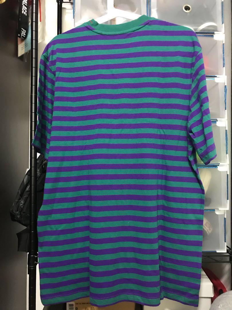 Green and purple guess shirt top