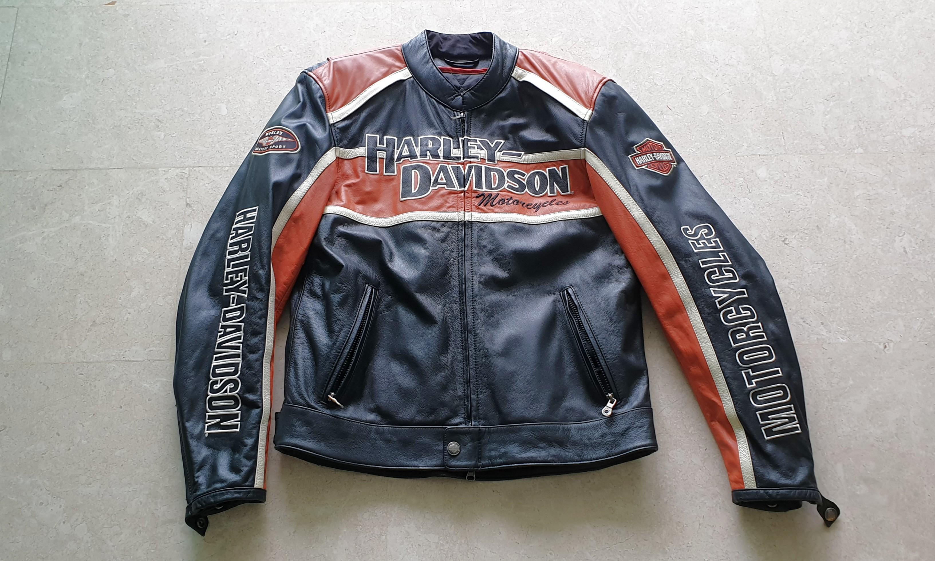 Harley Davidson Classic Cruiser Leather Jacket Men s Fashion