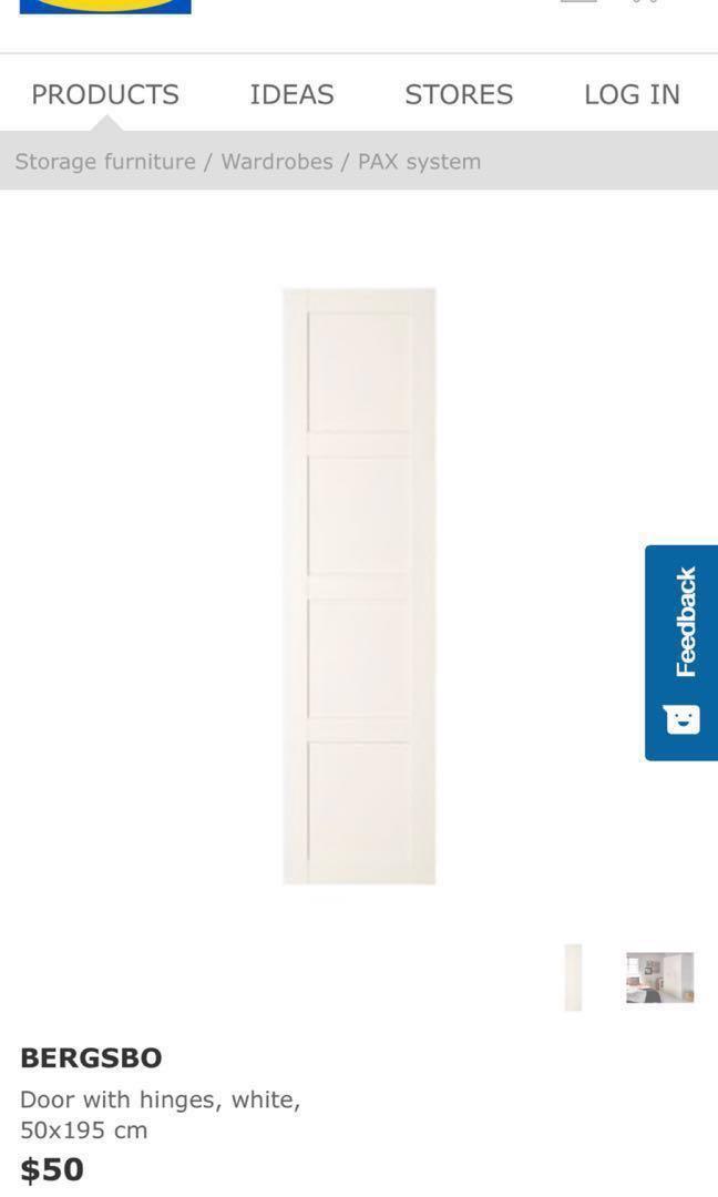 Ikea Pax Wardrobe Door Only Furniture Shelves Drawers On