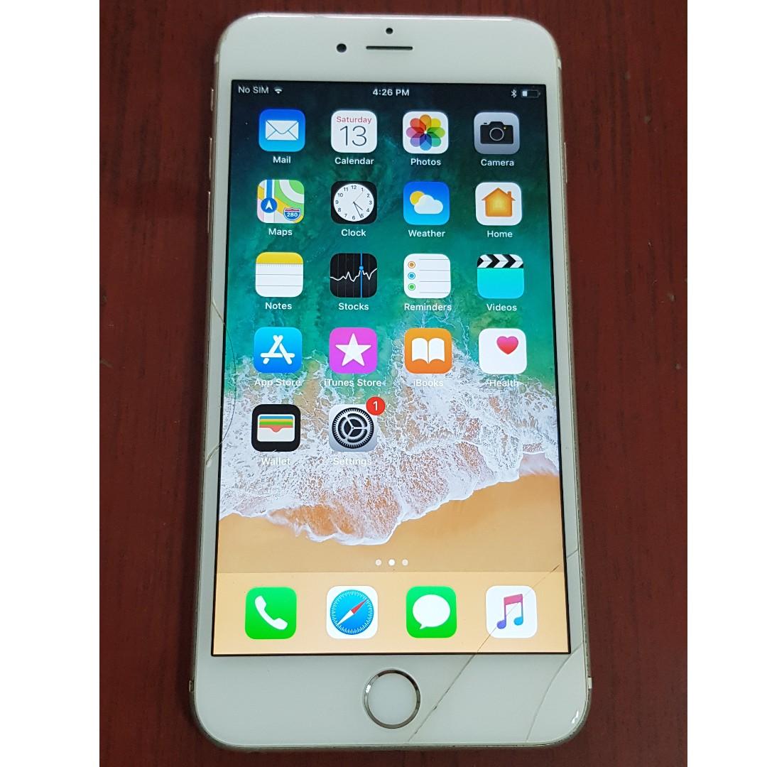 Iphone 6 Plus 16gb Gold Version 11 4 15f79 Model Mgaa2zp A Mobile Phones Tablets Iphone Iphone 6 Series On Carousell