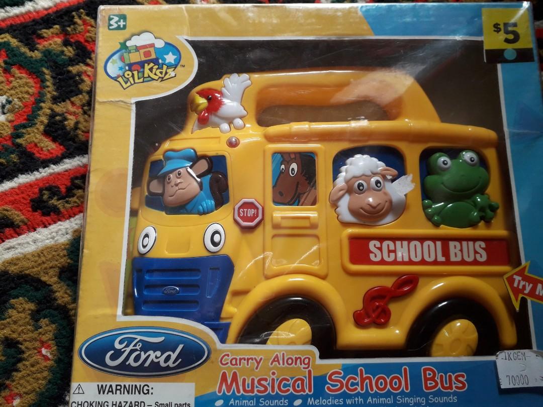 singing school bus toy