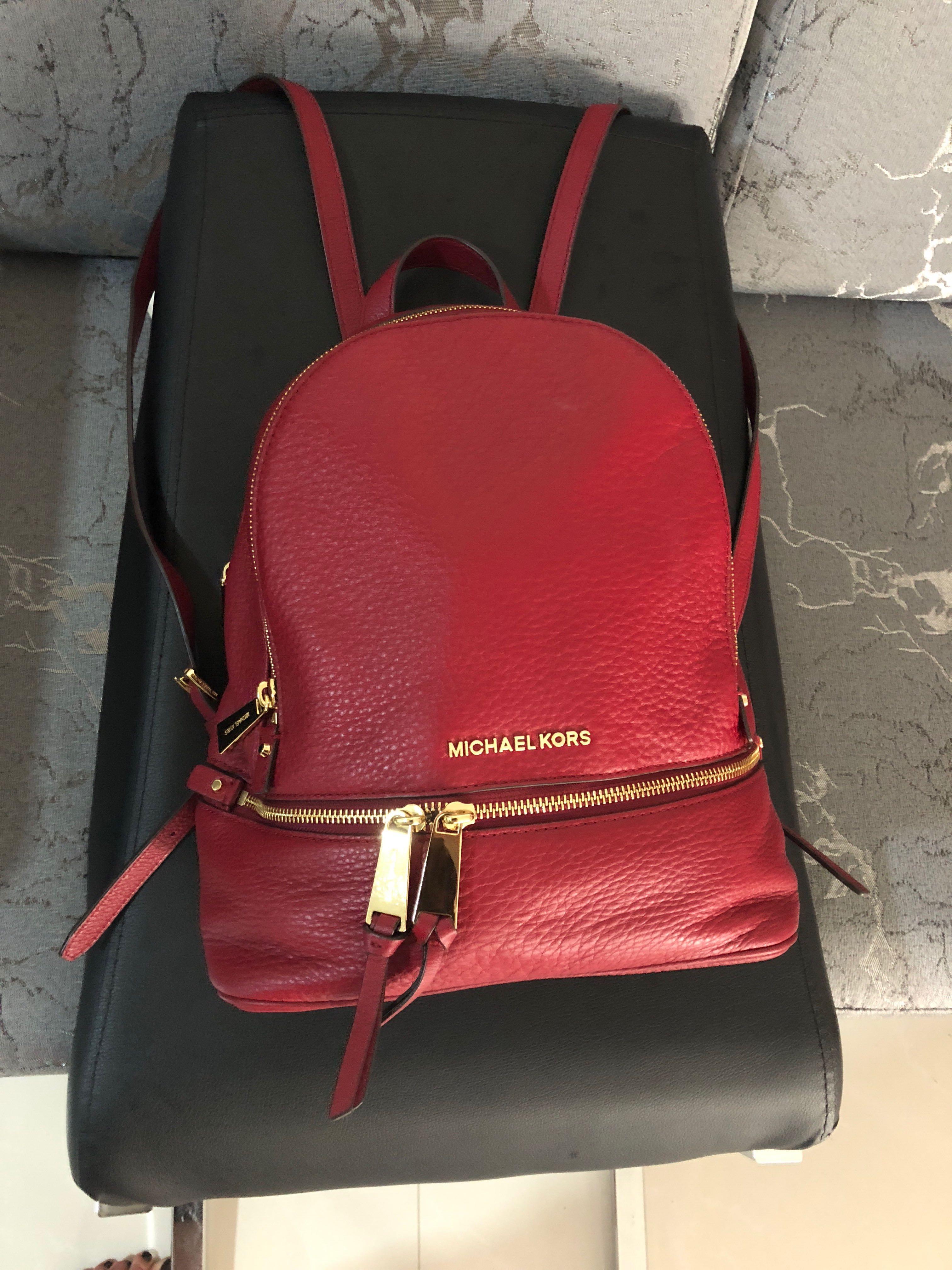 Michael Kors Rhea Backpack, Luxury, Bags & Wallets on Carousell