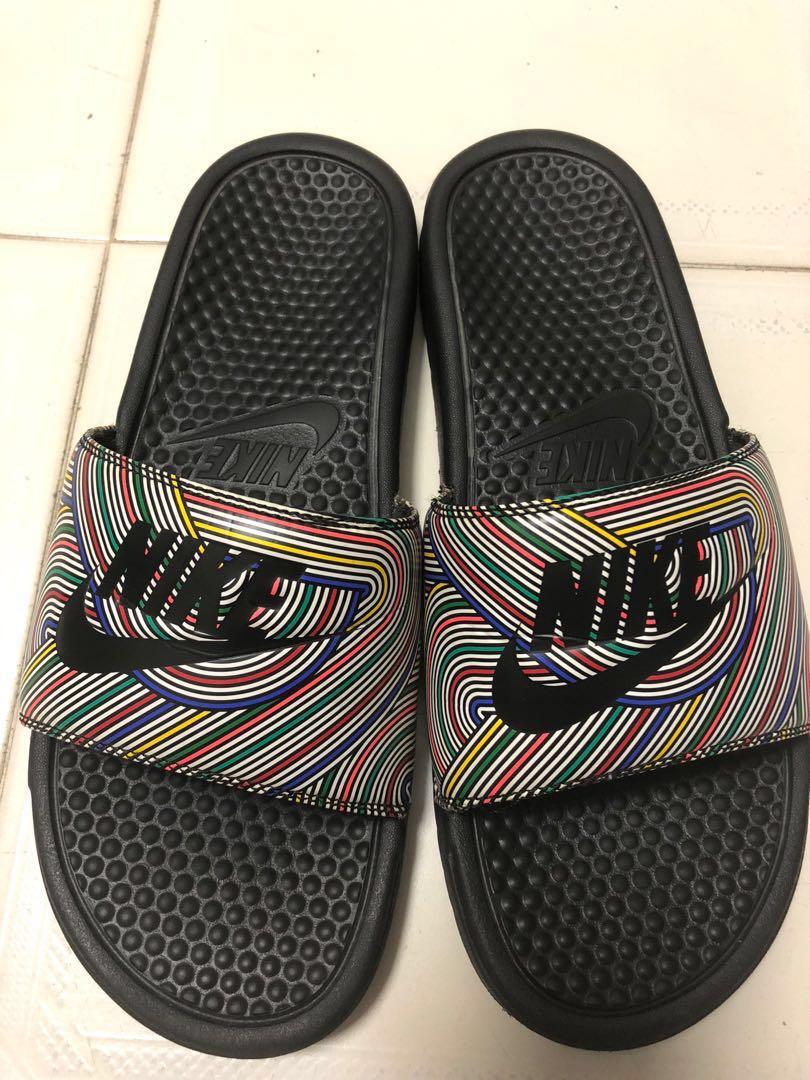 Nike multicolor sale slides