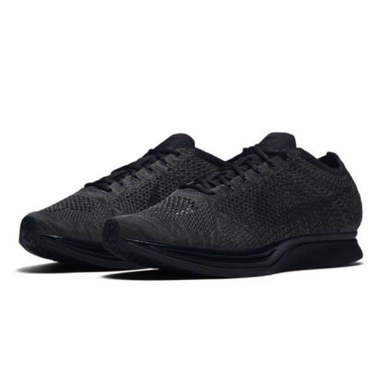 Nike flyknit triple black clearance
