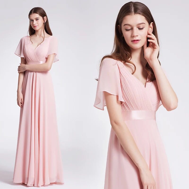 Pastel Pink Bridesmaid Dresses