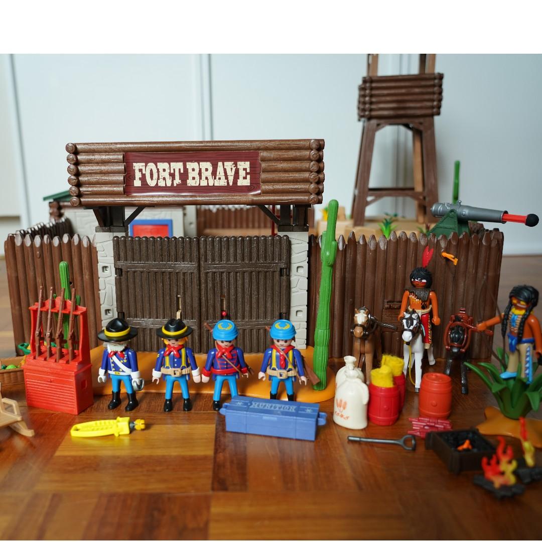 Playmobil Western Fort 5245 Toys Games Bricks Figurines On Carousell Find great deals on ebay for playmobil western set. playmobil western fort 5245