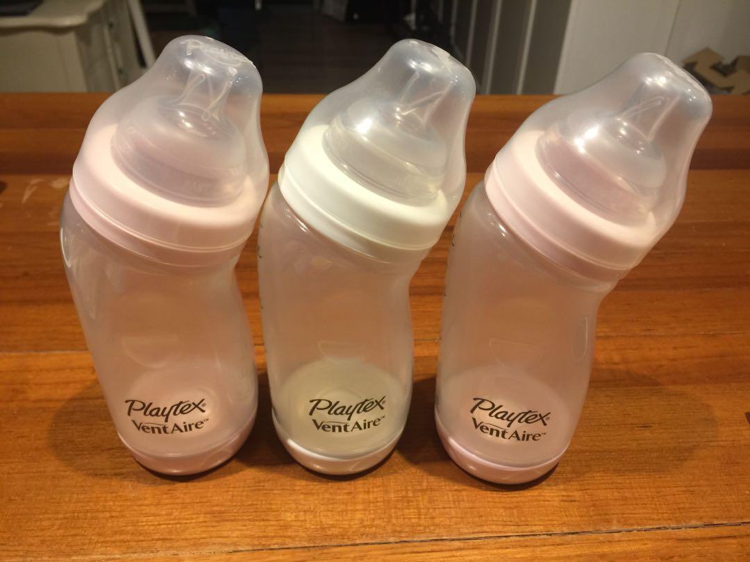 Playtex Ventaire Bottles, 9 oz (250ml) - 3 bottles, Babies & Kids, Nursing  & Feeding, Breastfeeding & Bottle Feeding on Carousell