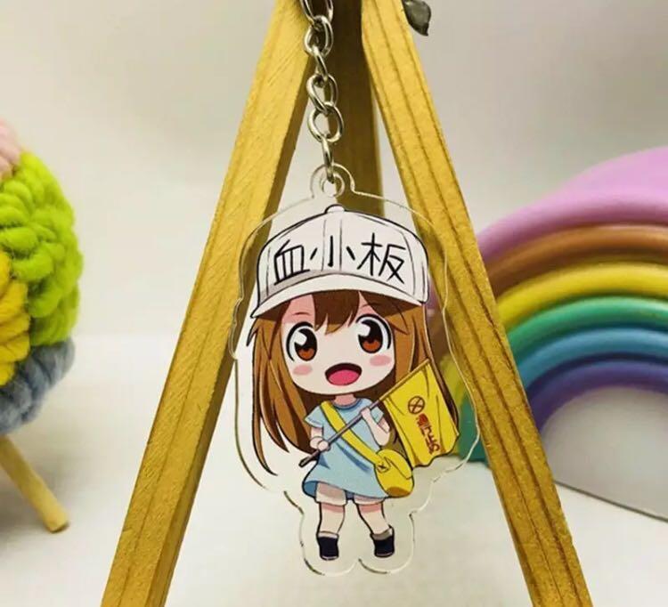 Po Hataraku Saibou Cells At Work Keychains 4 Hobbies Toys Memorabilia Collectibles Fan Merchandise On Carousell