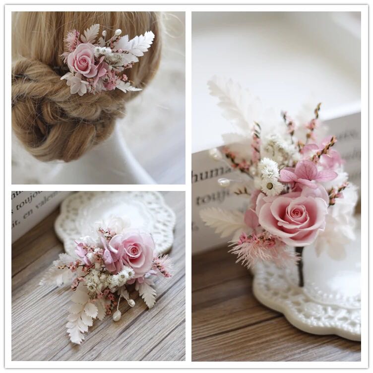 fresh flowers for hair accessories