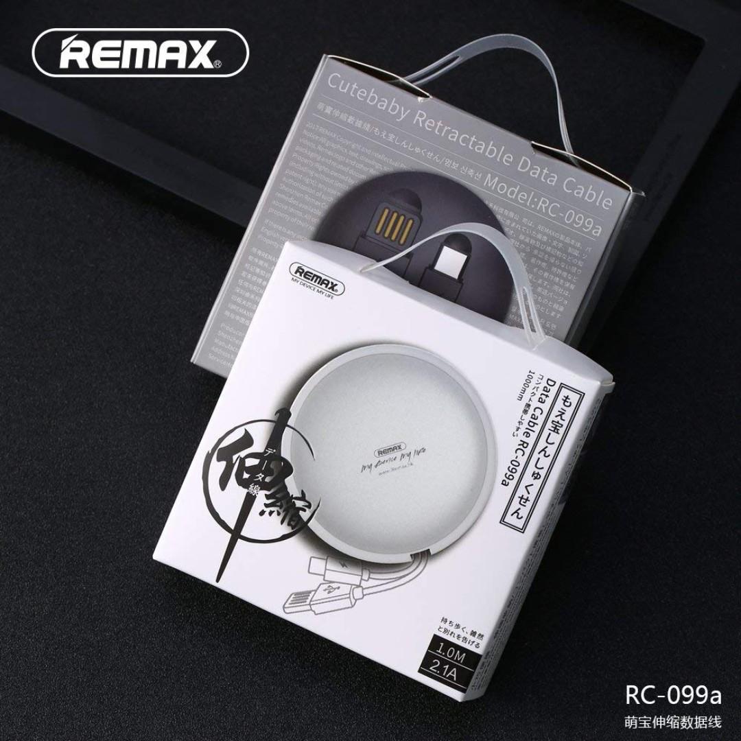 Remax Cute Type C Retractable Cable Fast Charge 1m RC-099A Black (Category: Cables & Adaptors) located in Mandaluyong City. Submitted by princessshyph (Listing ID 194482929, Image 3). Description: Remax Cute Baby Type C Cable Retractable Cable Fast Charge 1m RC-099A Brand: REMAX Model: S120 Color: Black, White Interface: 3.5mm Type: Wired control audio cable Microphone: Yes Length: 1.2m 3.5mm standard interfaces, compatible with speaker, smartpho