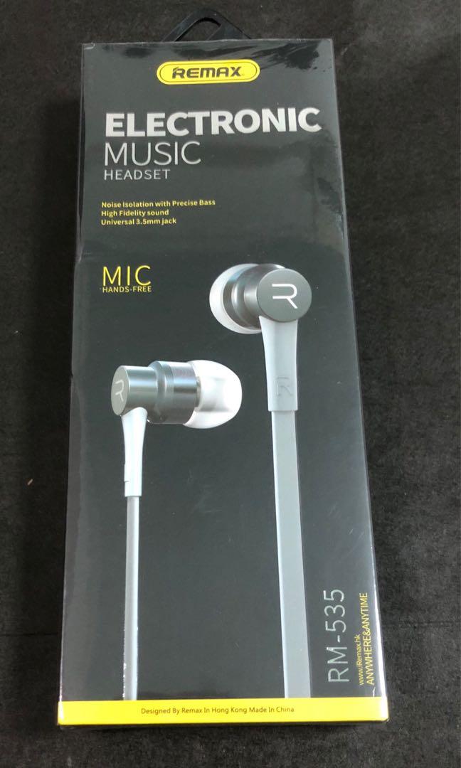 Remax Rm 535 Electronic Music Headset Audio Portable Audio Accessories On Carousell