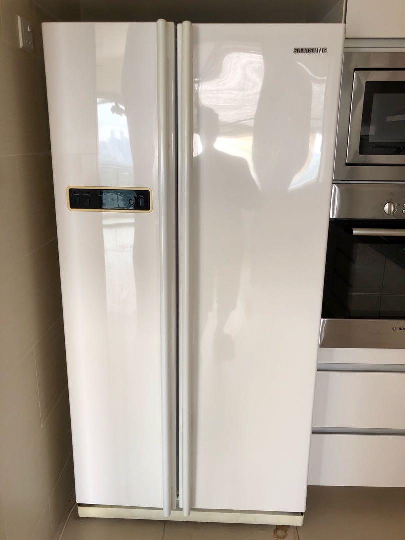 Samsung double sales door fridge white