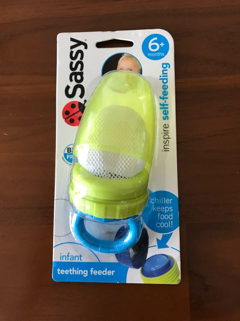 Sassy Infant Teething Feeder Babies Kids Nursing Feeding On