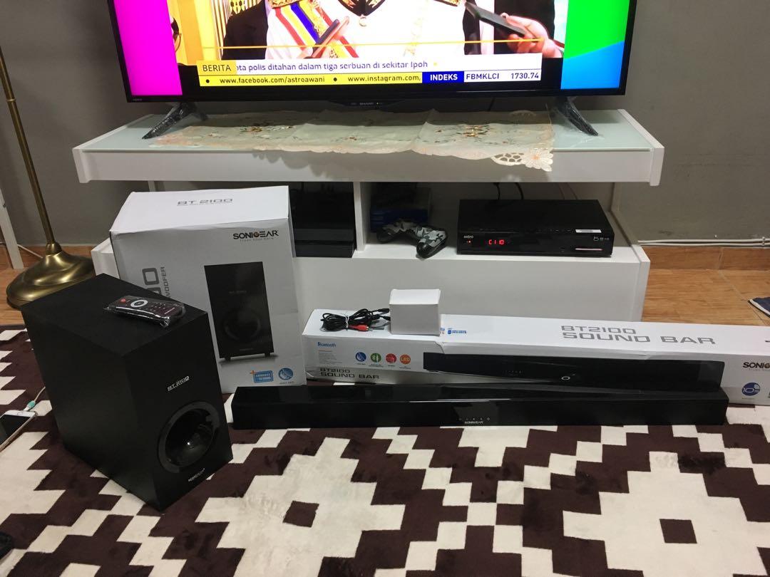Sonic Gear Soundbar BT 2100 with Bass Audio Soundbars Speakers