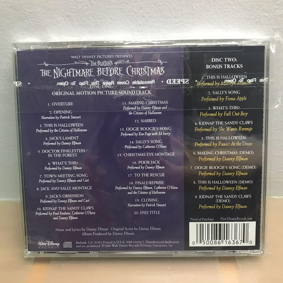 Special Edition Nightmare Before Christmas Soundtrack Music Media Cds Dvds Other Media On Carousell special edition nightmare before christmas soundtrack