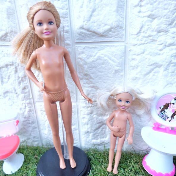 Stacie And Chelsea Barbie Nude With Free Bathroom Accessories Babies Kids Toys Walkers On Carousell