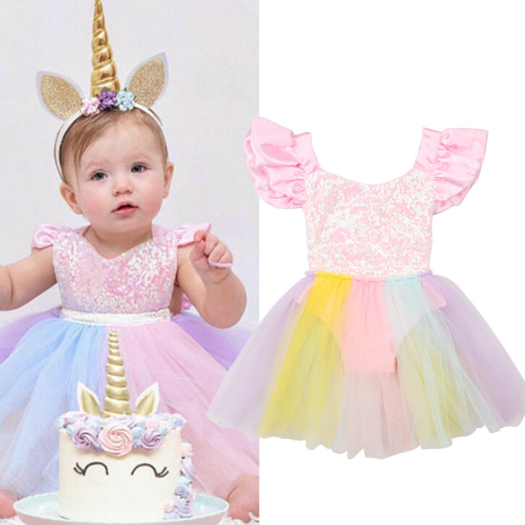 pastel pink baby dress