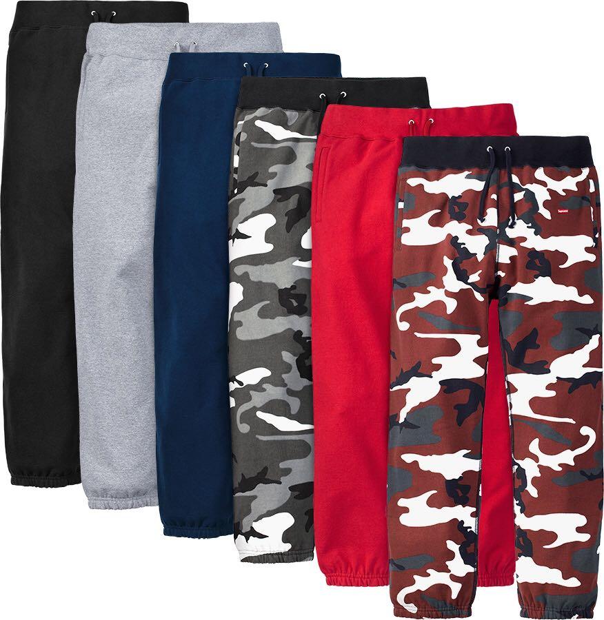 supreme camo sweatpants