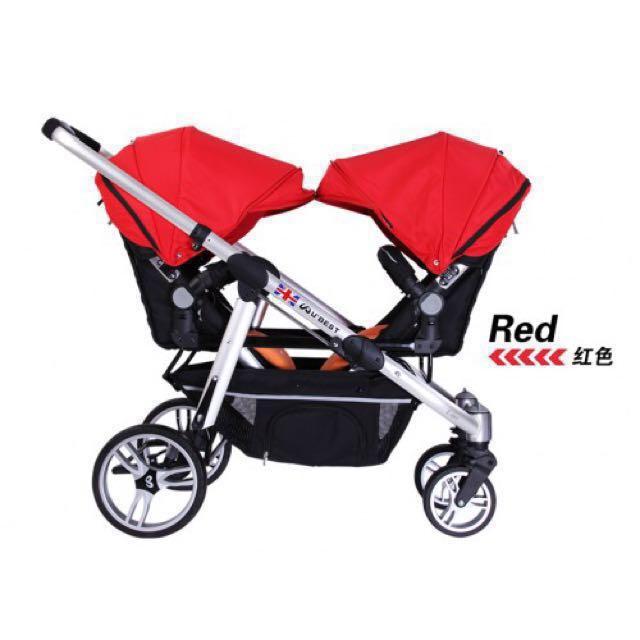 Ubest U Two Twin Stroller Babies Kids Going Out Strollers On Carousell
