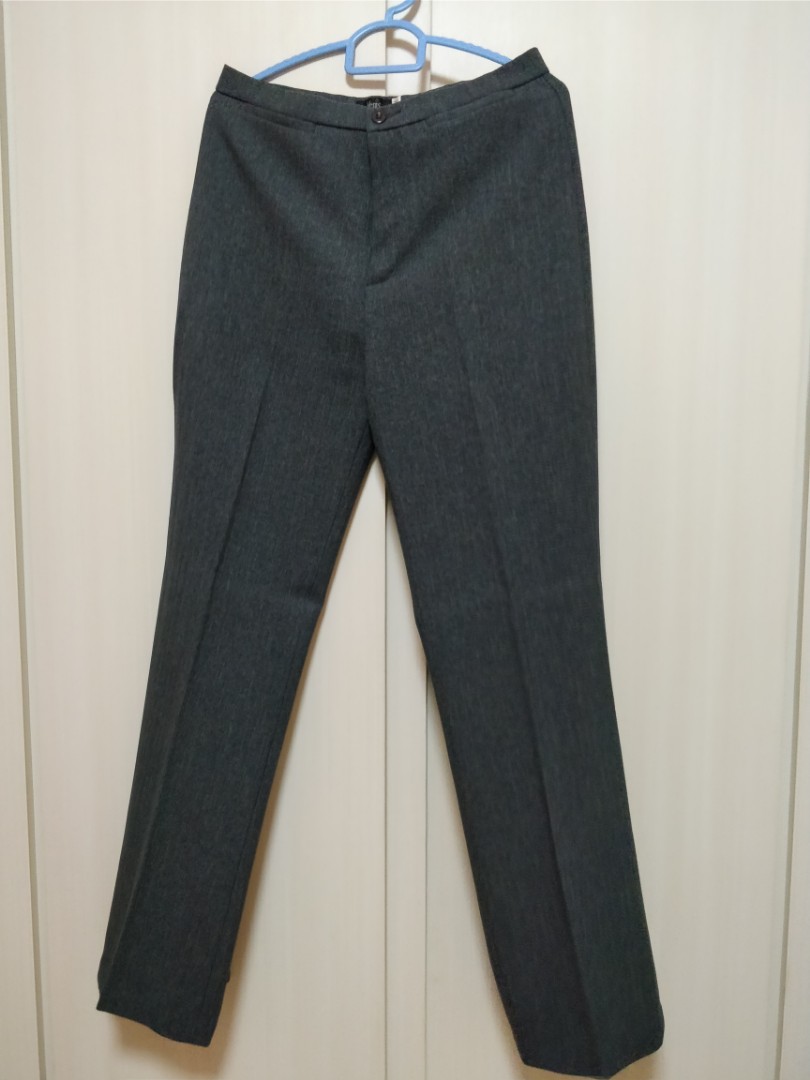 gray work pants womens