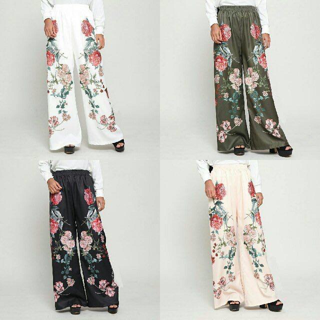 White floral clearance palazzo pants