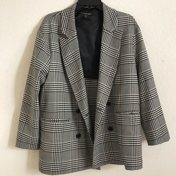 zara checkered coat
