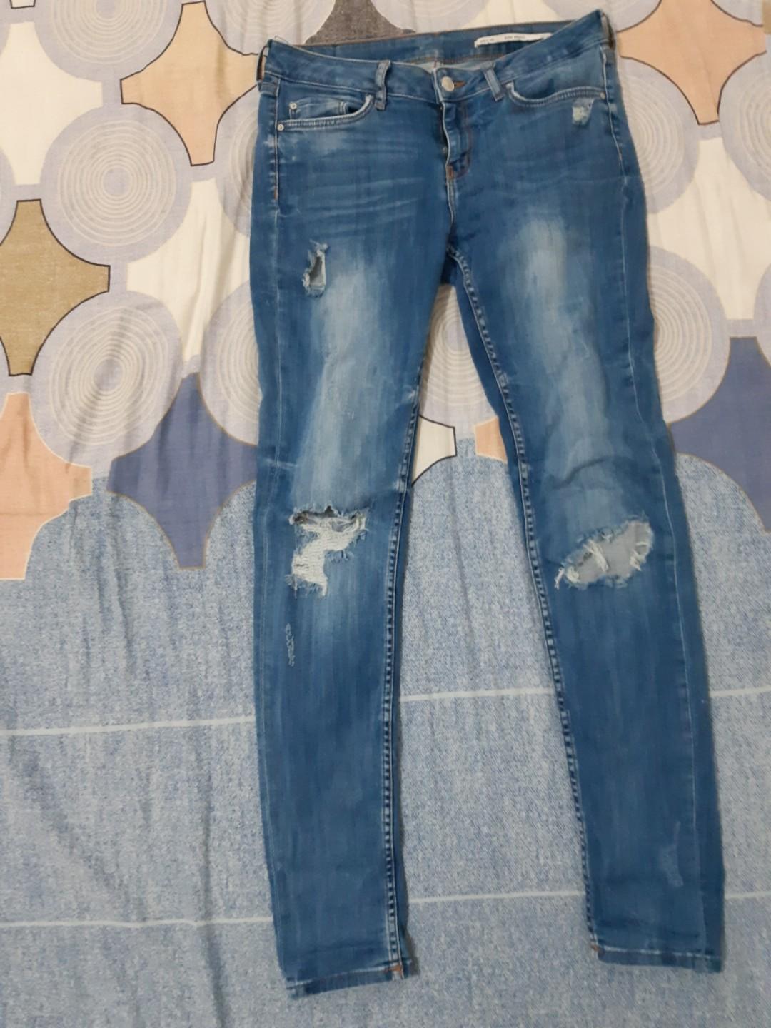 ripped jeans zara woman