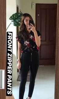 FRONT ZIPPER PANTS (COTTON)