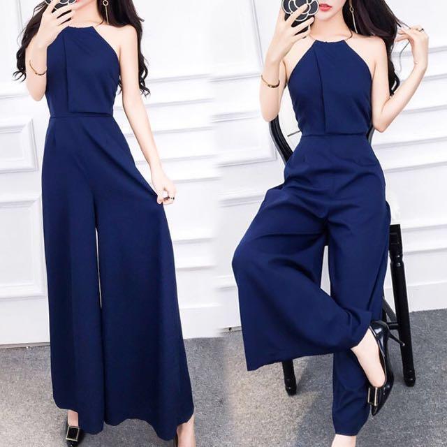 blue jumpsuits for ladies