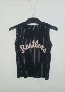 STRIPE SHEER TOP / ATASAN GARIS TRANSPARAN