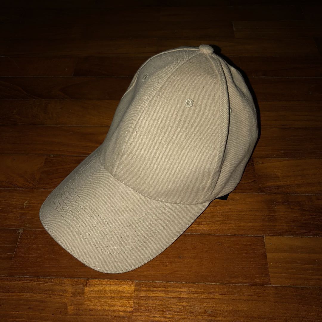 plain khaki baseball cap