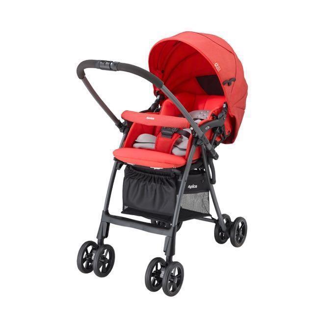 APRICA LUXUNA LIGHT CTS STROLLER (Category: Strollers) located in Las Pinas. Submitted by littlereyn (Listing ID 130227452, Image 1). Description: APRICA LUXUNA LIGHT CTS STROLLER color: Cheerful Red - for ONLY 15,000 (negotiable) plus shipping fee or meetup within Las Piñas City (market price is 25,000.00) - preloved, in very good condition - please see photos of actual item Product Features: Weight only 4.9 kg (very light!) Seat recline angles:
