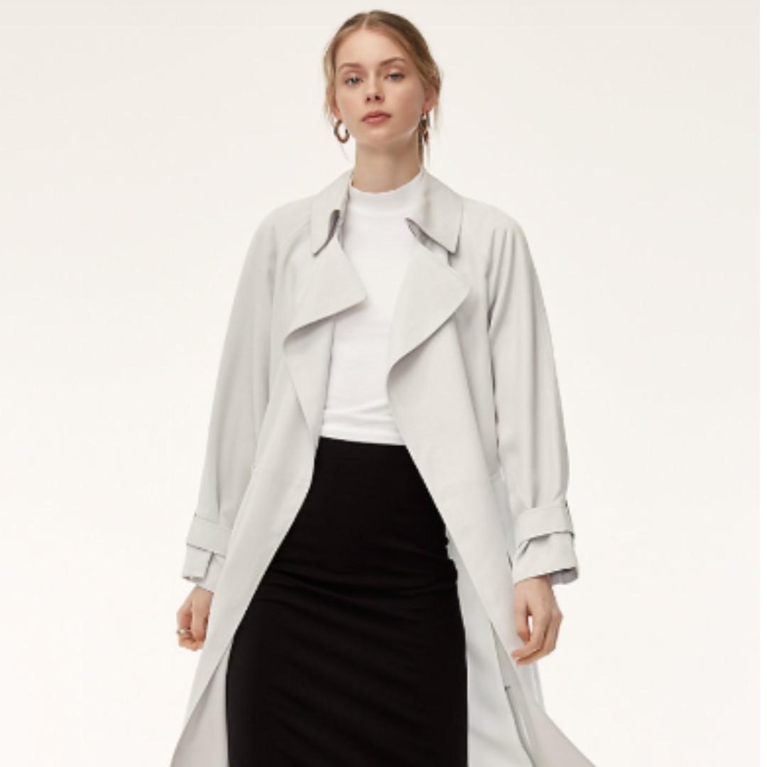 Aritzia BABATON Lawson Trench Coat Sea Salt Women s Fashion Clothes on Carousell