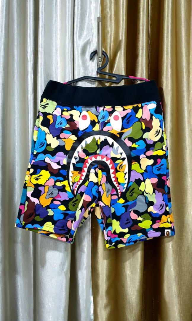 Multicolor bape shorts on sale