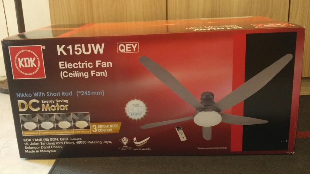 Bnib 2018 Latest Model 60inches Kdk Ceiling Fan With Light