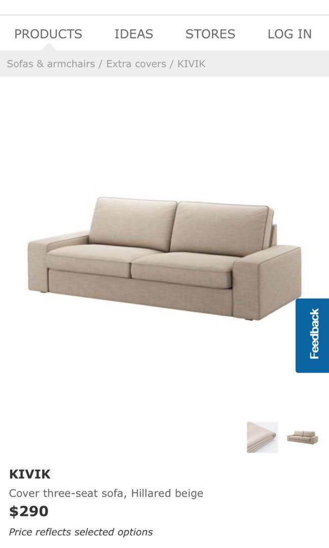 Brand New Kivik 3 Seater Sofa Cover Furniture Sofas On Carou - Kivik 3 Seat Sofa Cover