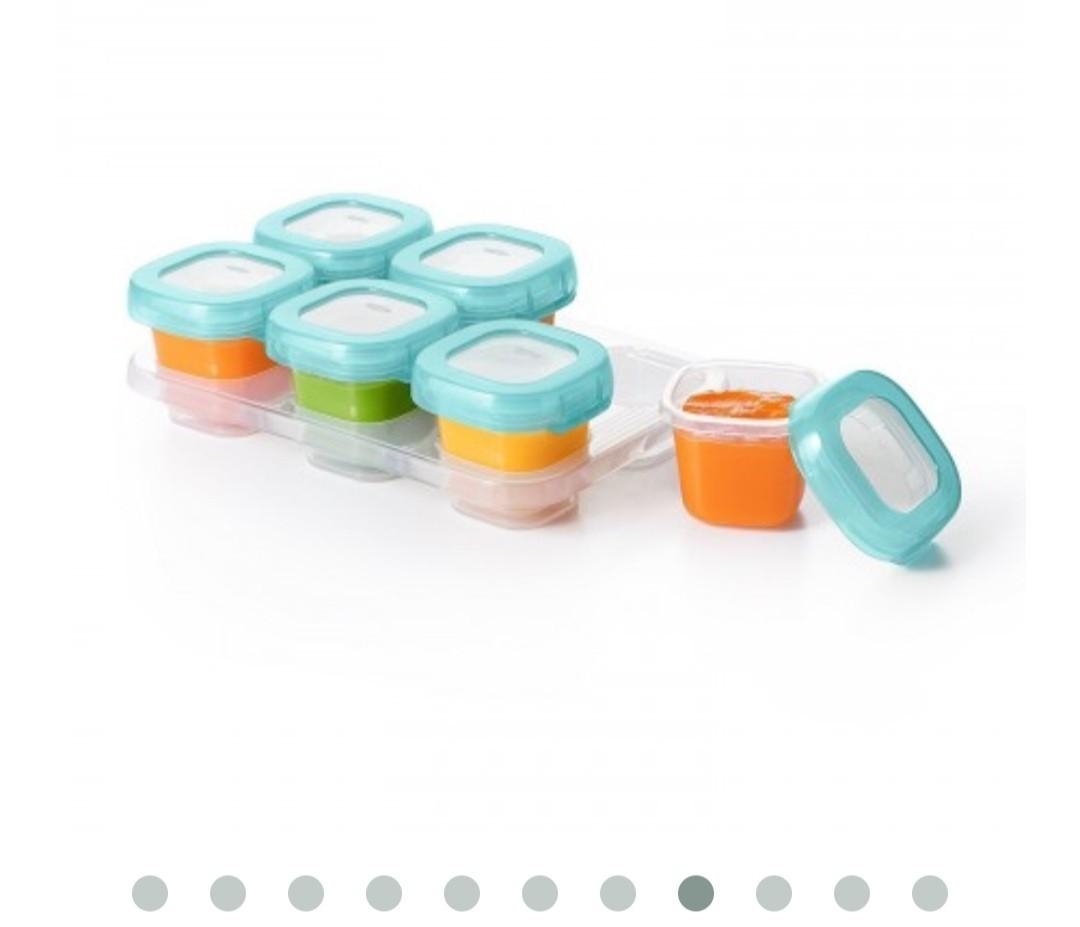 Brand new OXO Tot Freezer Storage Containers Aqua (2oz x 6p, Babies