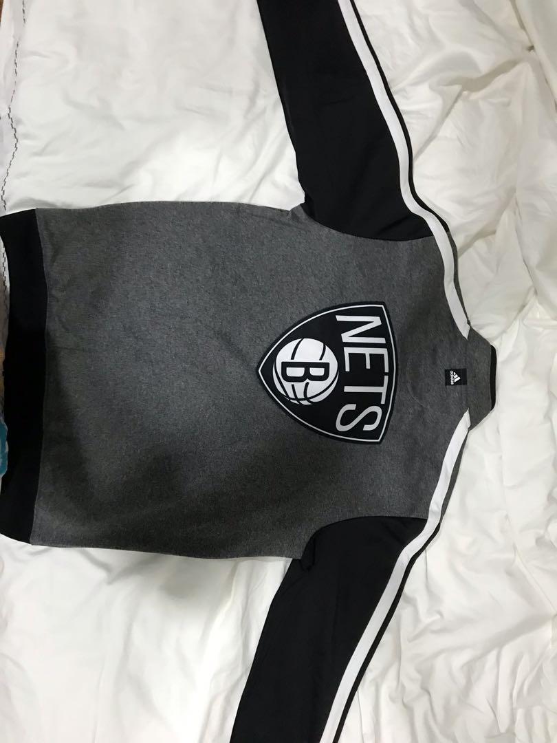Brooklyn Nets NBA Warmup Jacket Adidas Original, Men's Fashion, Coats