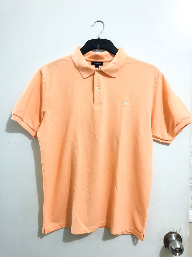 burberry polo shirt orange