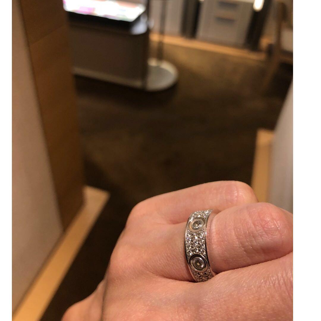 how much is the cartier love ring with diamonds