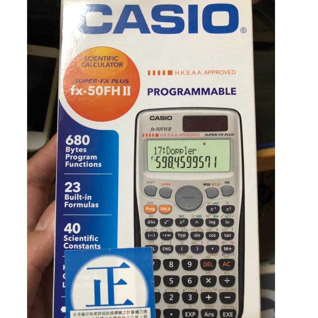 Casio calculator fx 50fh ii shop