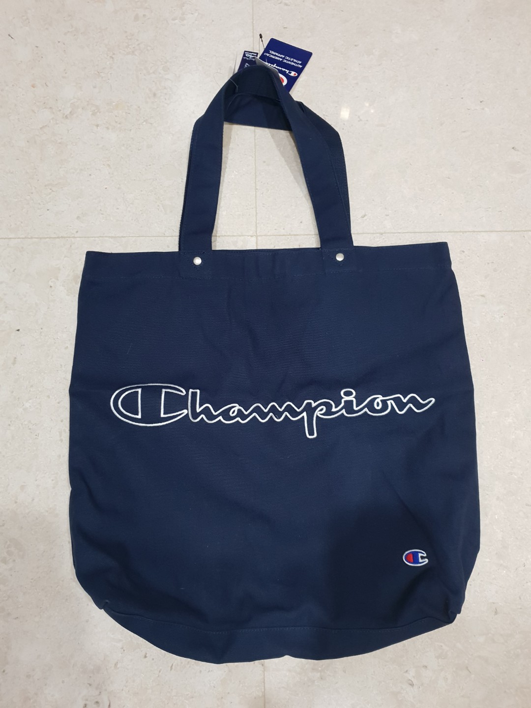 champion tote bag blue