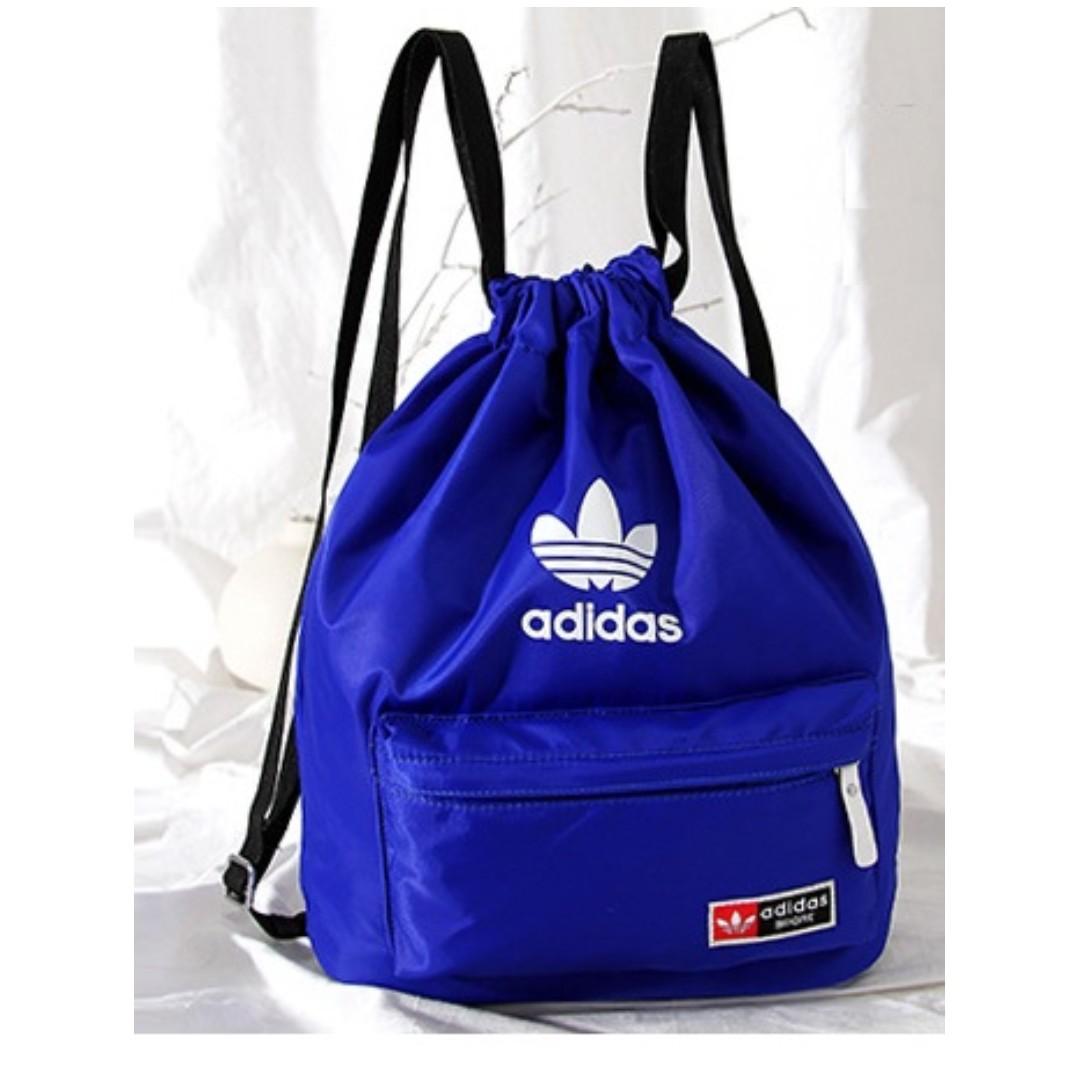 adidas drawstring bag purple