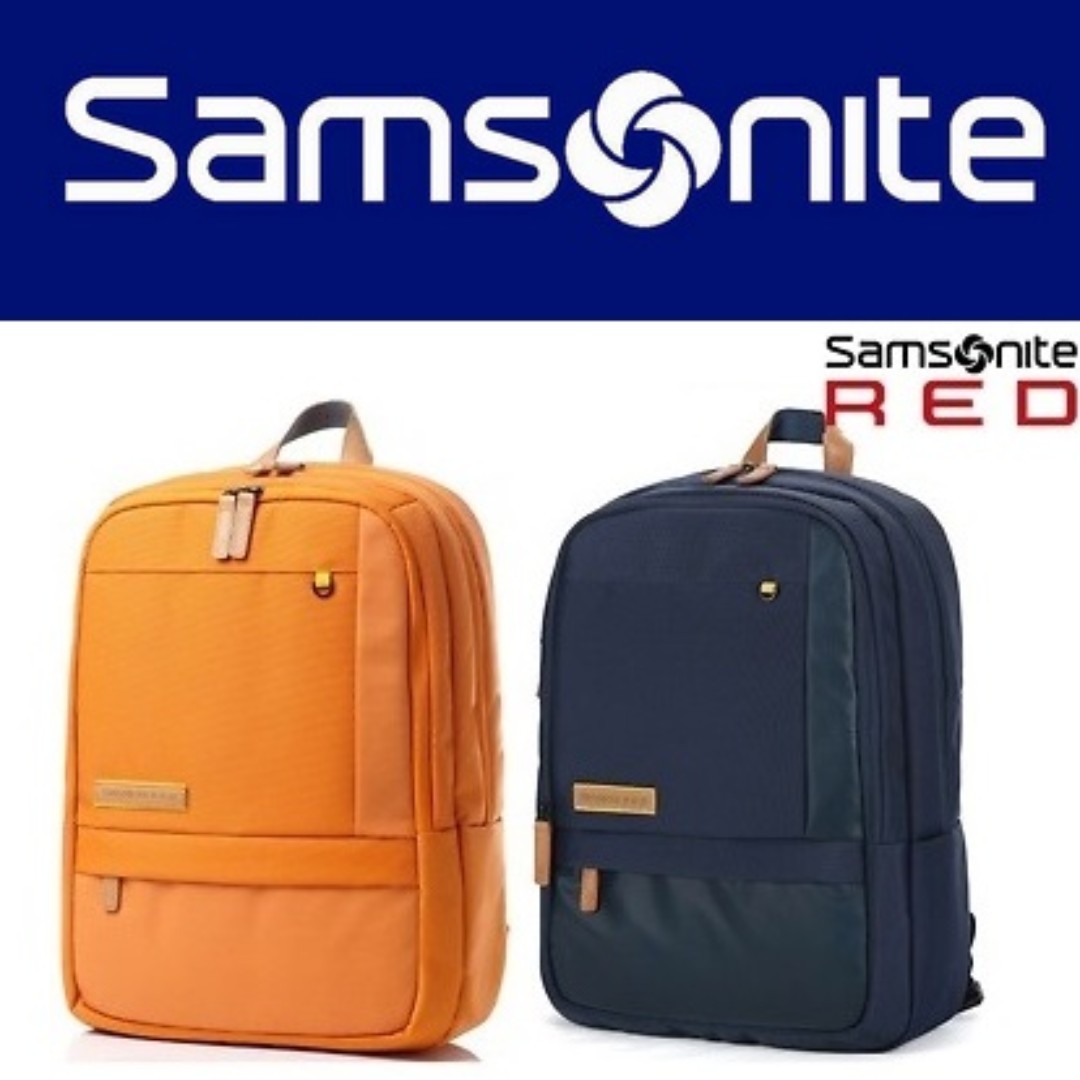 samsonite orange backpack