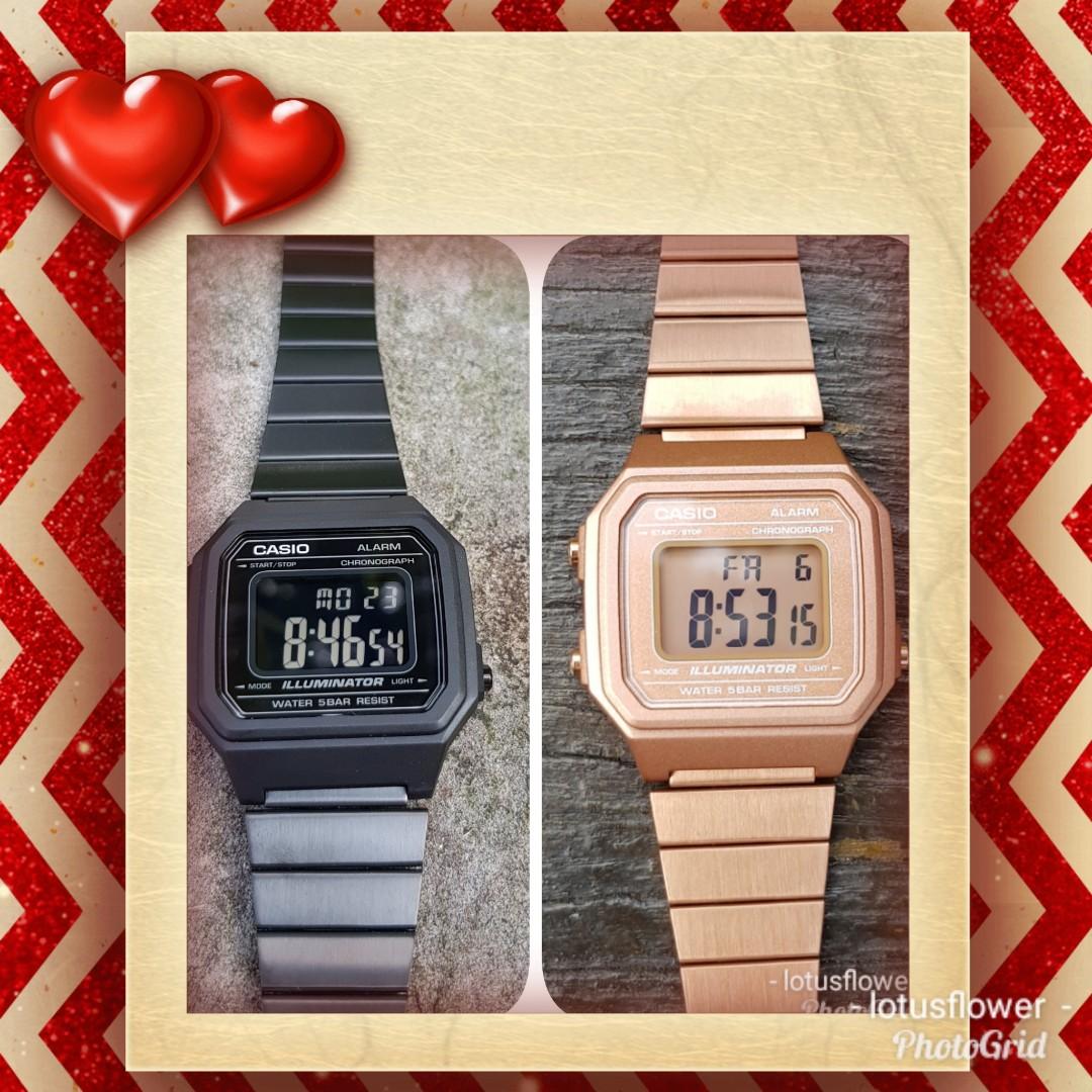 Casio b650 rose clearance gold