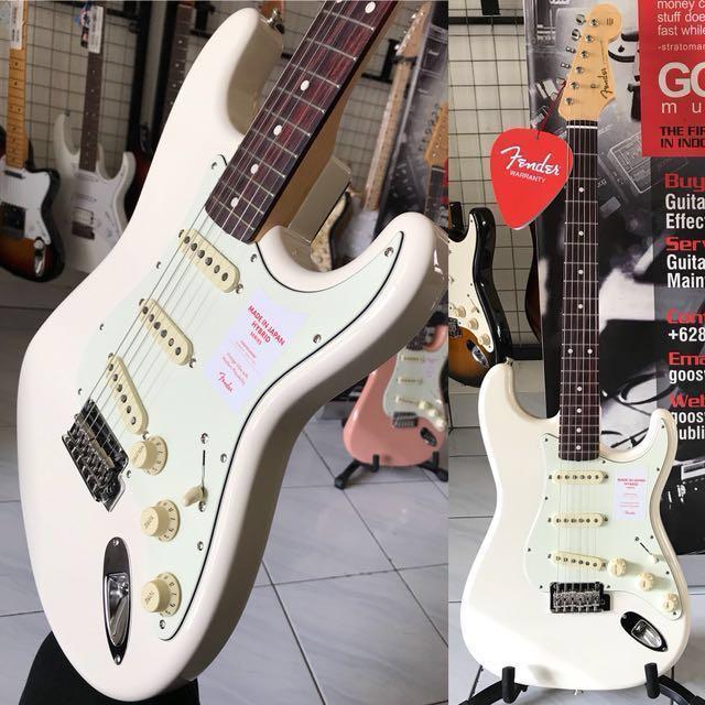 Fender Japan Hybrid 60s Stratocaster White Music Media Music Instruments On Carousell