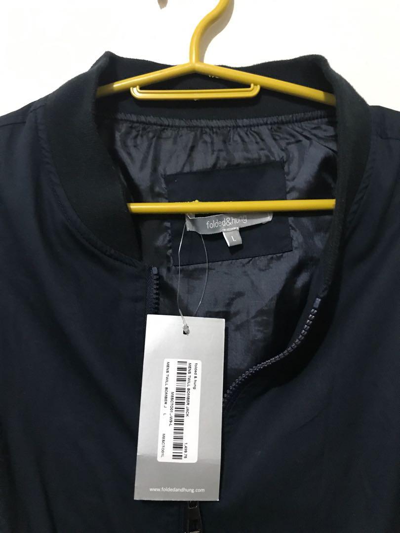Folded Hung Bomber Jacket